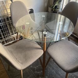 Glass Table Set