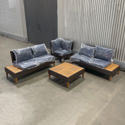 Acacia Wood Outdoor Patio Sectional Furniture Set