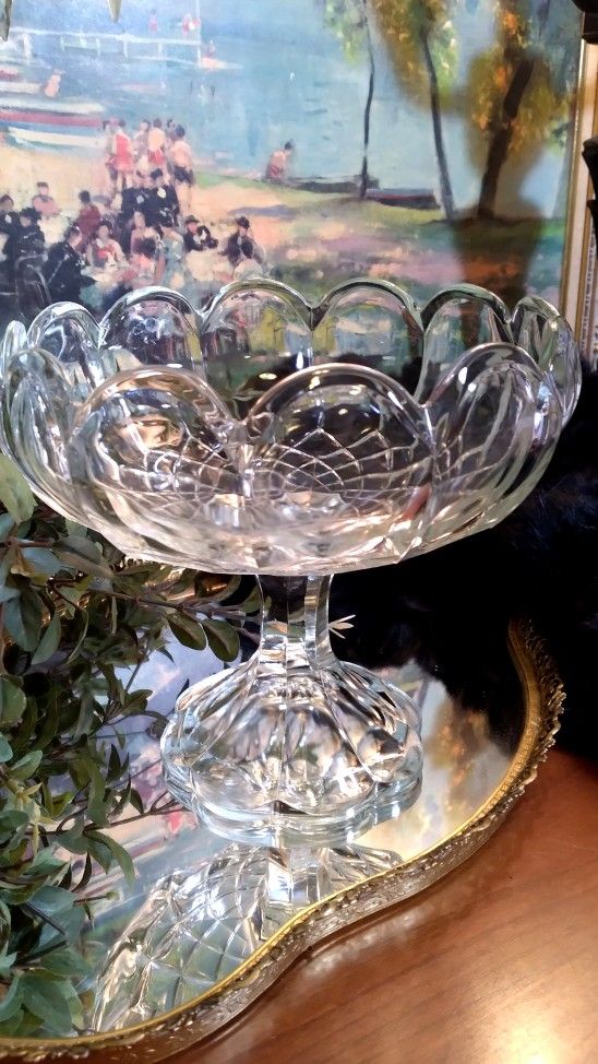 Antique Glass Compote