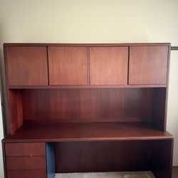 4 Piece - Desk, Filing Cabinet, Credenza