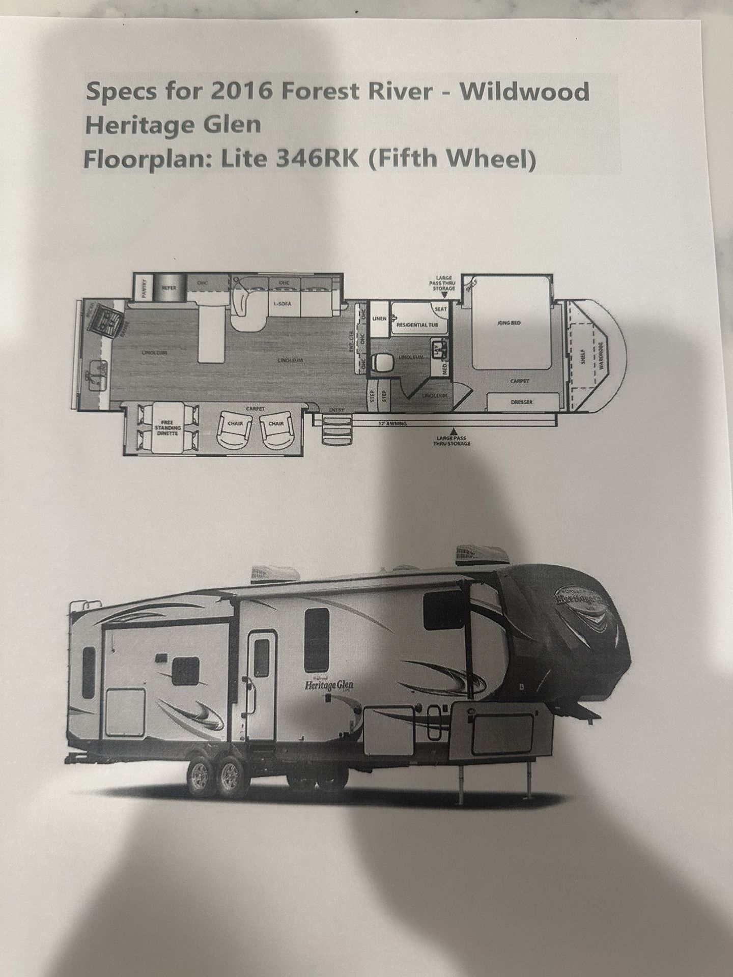 2016 Forest River Fifth Wheel