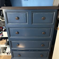 Navy Blue wooden Dresser