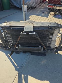 07 to 13 chevy silverado 2500 hd diesel complete radiator core suport