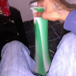 vintage hand blown Murano Glass vase