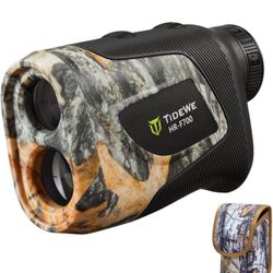 TIDEWE Hunting Rangefinder with Rechargeable Battery, 700Y Camo Laser Range Finder 6X Magnification, Distance/Angle/Speed/Scan Multi Functional Waterp