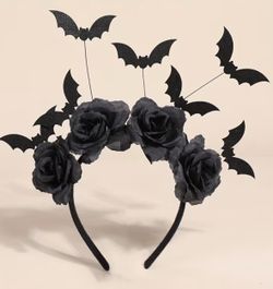 Halloween bat crown