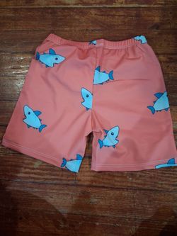 Shark Print Swim Shorts