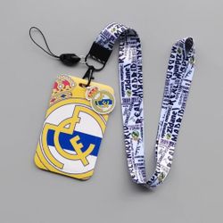 Real Madrid Badge Holder With Lanyard 