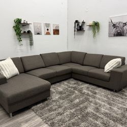 Gray Sectional Couch - Free Delivery 