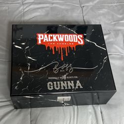 packwoods boss box “personally rolled blunts for: GUNNA”