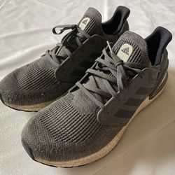 Adidas Ultraboost 20 Running Sneakers Shoes Footwear Mesh Slip On Grey Men 11.5