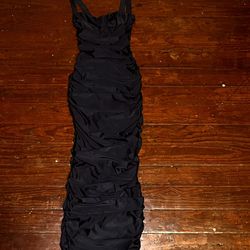 Formal Satin Dress Black 