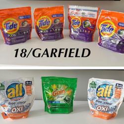 Bundle  Of  Tide Pods/ Gain Pods/ All Pods (7 Packs)