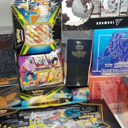 Pokemon ETB Shining Fate, Chamlions Path. Vivid Volatge, Sword & Shield , Dragon Ball Z, Chilling Riegn Plus More! 