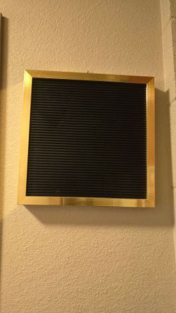 Changeable letter board frame