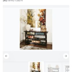 Mestler Console Table - Rustic Brown