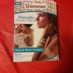 METALLIC  JEWELRY Tattoos. 