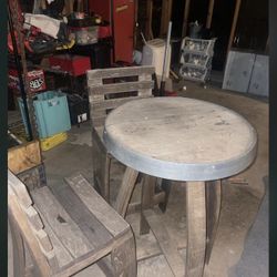 Wine Barrell Table 