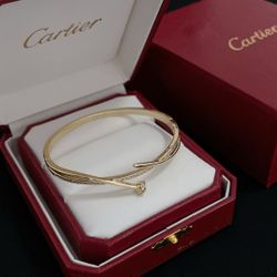 Cartier diamond nail bracelet