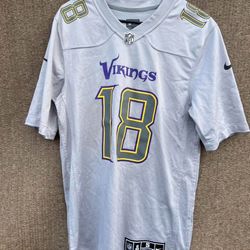 Minnesota Vikings Justin Jefferson Nike Gray Atmosphere Official NFL Game Jersey