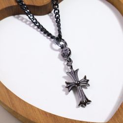 Chrome Heart Men’s Necklace Sliver 