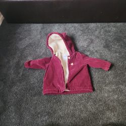 Burgundy Baby Coat