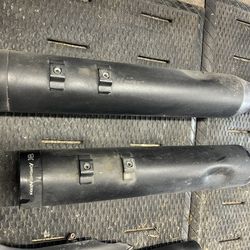 🔥 Harley-Davidson 4.5” Chrome Works Slip-Ons – Like New 🔥