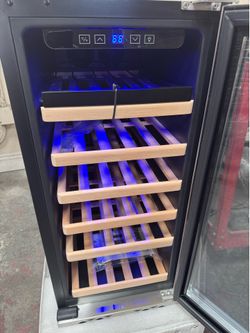 Wine Cooler Product Size: 14.8X33.9X22.4 Inches. Packing Size: 20.2x38x26.6 Inches. Around 33 Bottles, New With Box. (Price For Each)