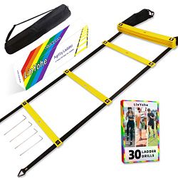 Brand New Fixed-Rungs Agility Ladder Speed Training Workout Equipment Set