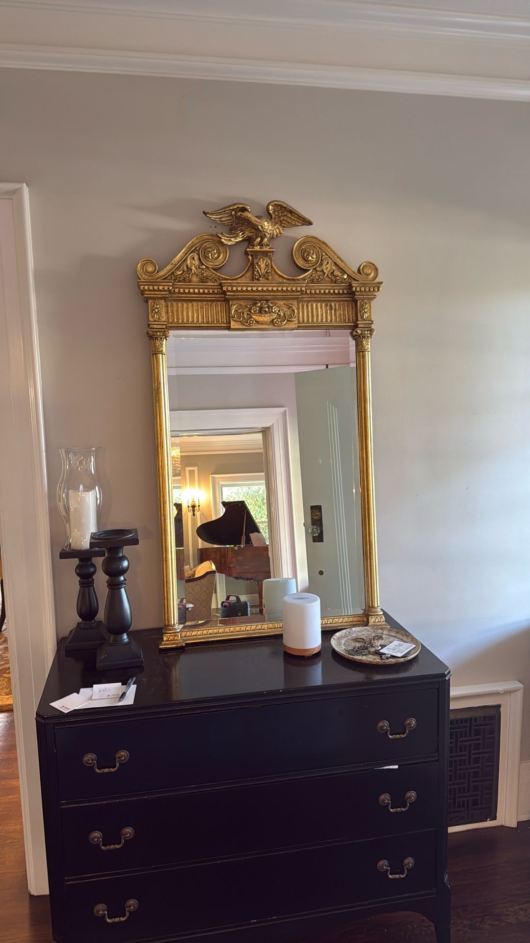 Antique Eagle Top Mirror