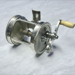 F91- Vintage Meisselbach Tripart No. 580 Fishing Reel 80 Yards Pat. 1(contact info removed)