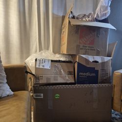 Free Moving Boxes + Packing Materials