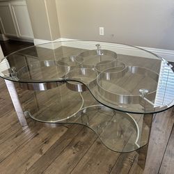 3- Piece Glass Living Room Table Set