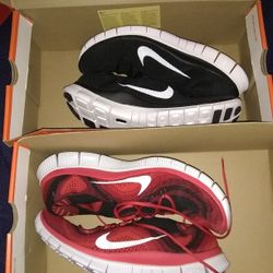2 New Nike Free Flyknit shoes