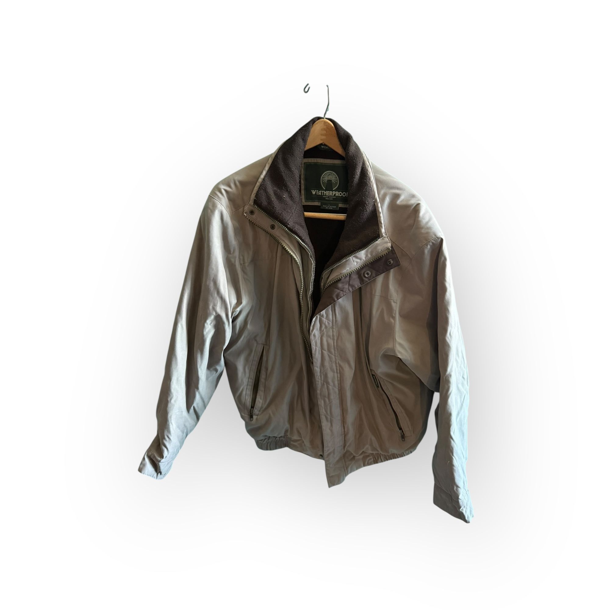 Weatherproof Men’s Outdoor Jacket – Size Large, Fleece-Lined, Wind-Resistant