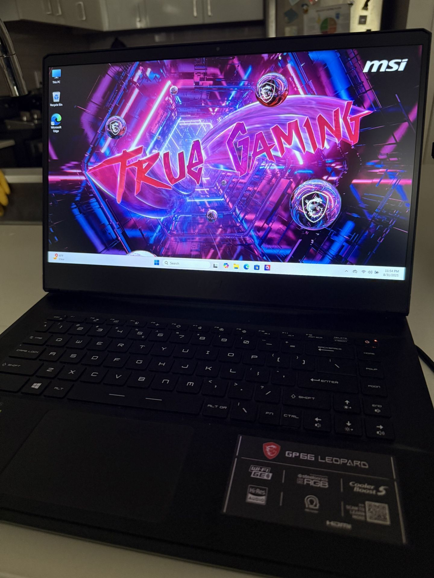 MSI Gaming Laptop — Intel i7-11800H / RTX 3080 / 16GB DDR4 / 512GB SSD / 15.6” FHD 144Hz