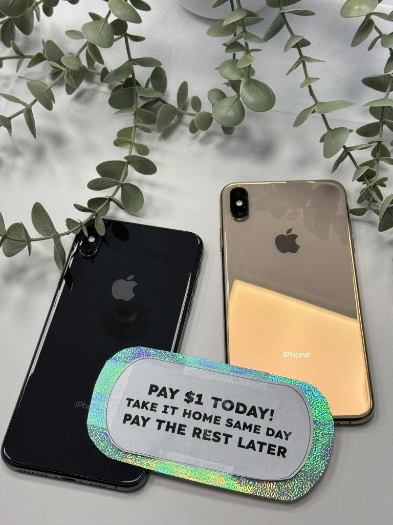 Apple iPhone Xs Max 6.5 inch - Pay $1 DOWN AVAILABLE - NO CREDIT NEEDED