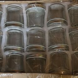 glass jars with metal Lids