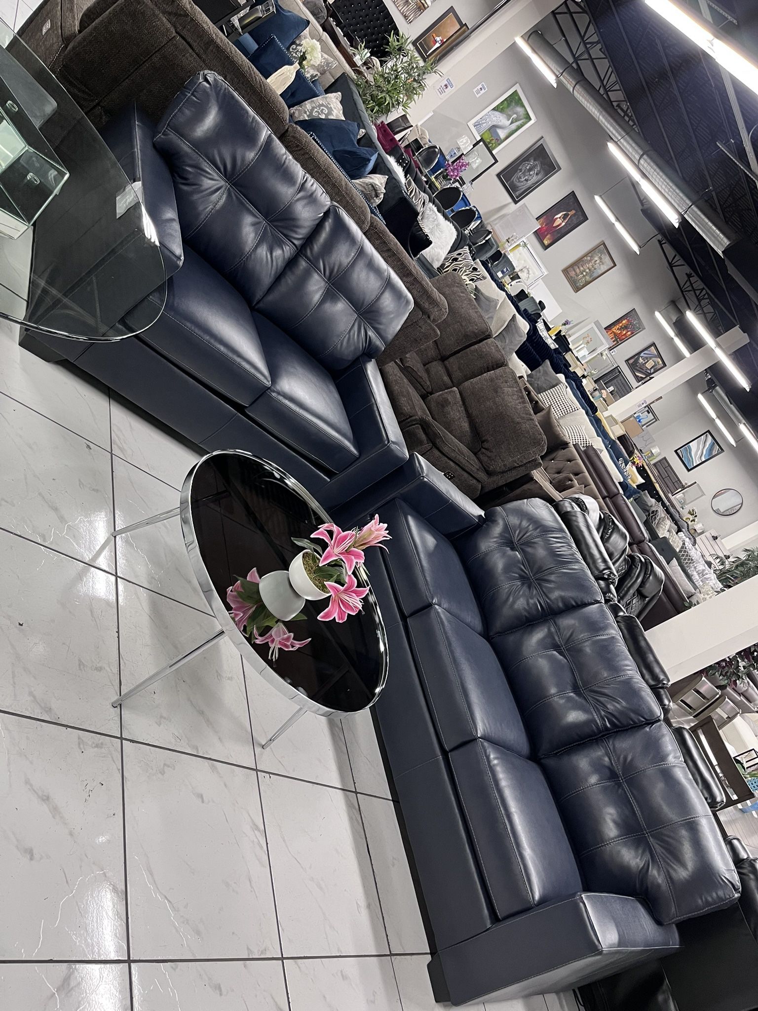 Beautiful Dark Blue Color 💙 Sofa Set