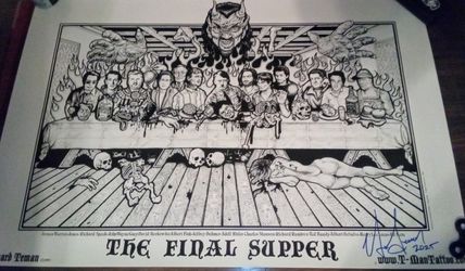 XL "THE FINAL SUPPER" SIGNED- HOWARD TEMAN