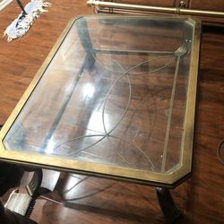 Cofee Table Antique Brass