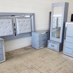 Grey Bedroom Set (King/Queen/Full)