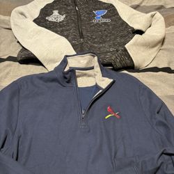 Like New Mens Size Medium Cards/Blues Lot