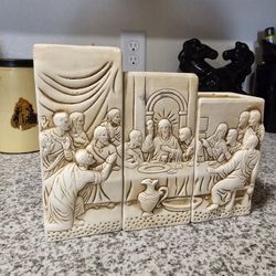 3pc Last Supper Cherub Candle Made In Mexico 