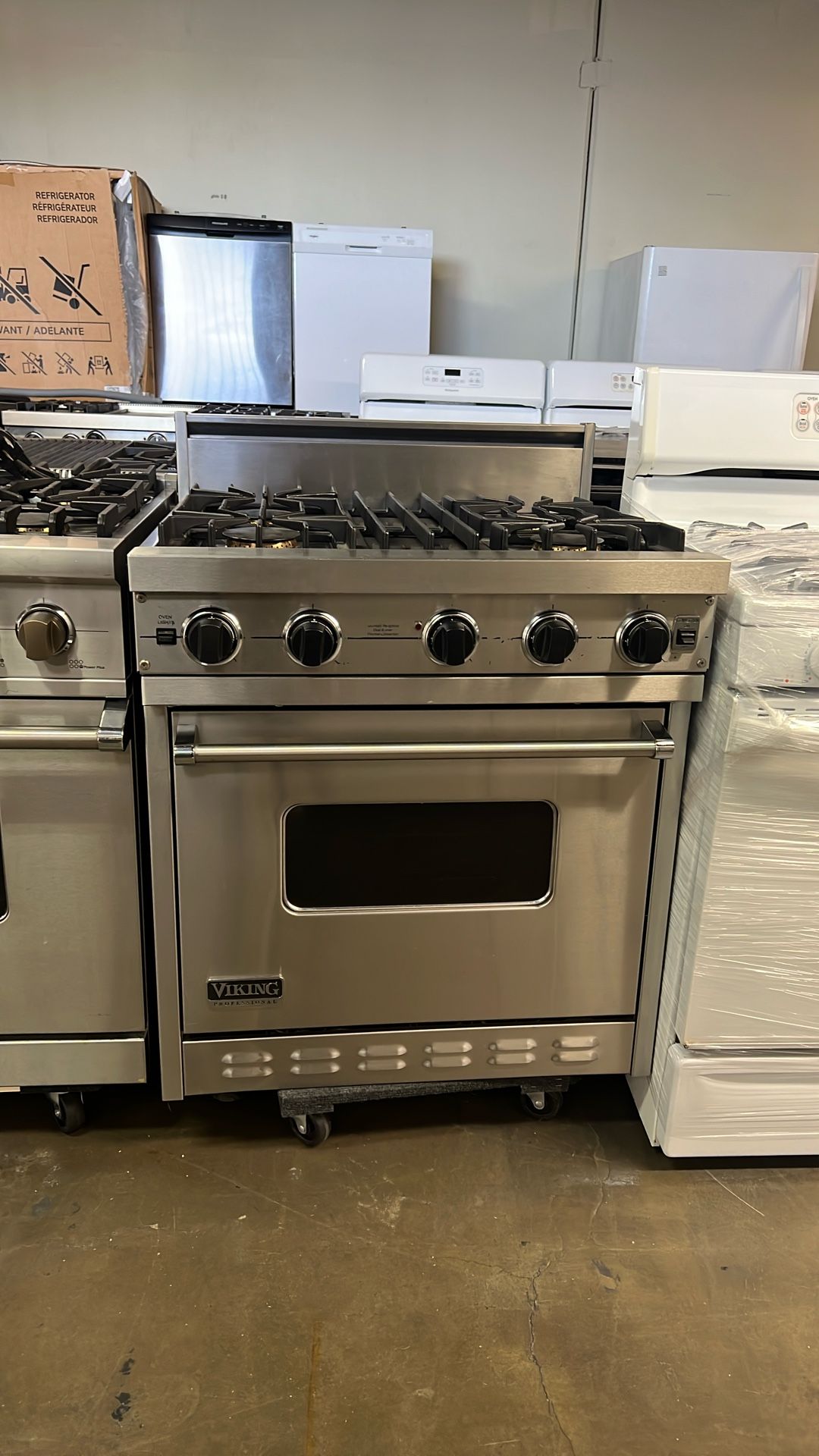 Viking 30”Wide All Gas Range Stove In Stainless Steel 4Burners