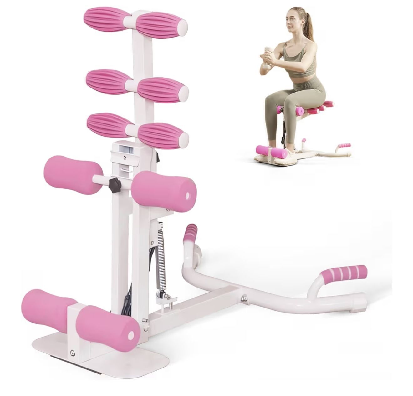 PAETA Squat Machine, Deep Squat Machine for Women, Glutes Workout Equipment with Adjustable Resistance Bands, Leg, Core & Ab Exercise Machine, Squat A