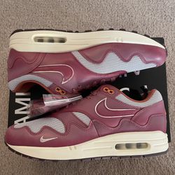 Nike Air Max Patta Waves Rush Maroon (with Bracelet) Size 10