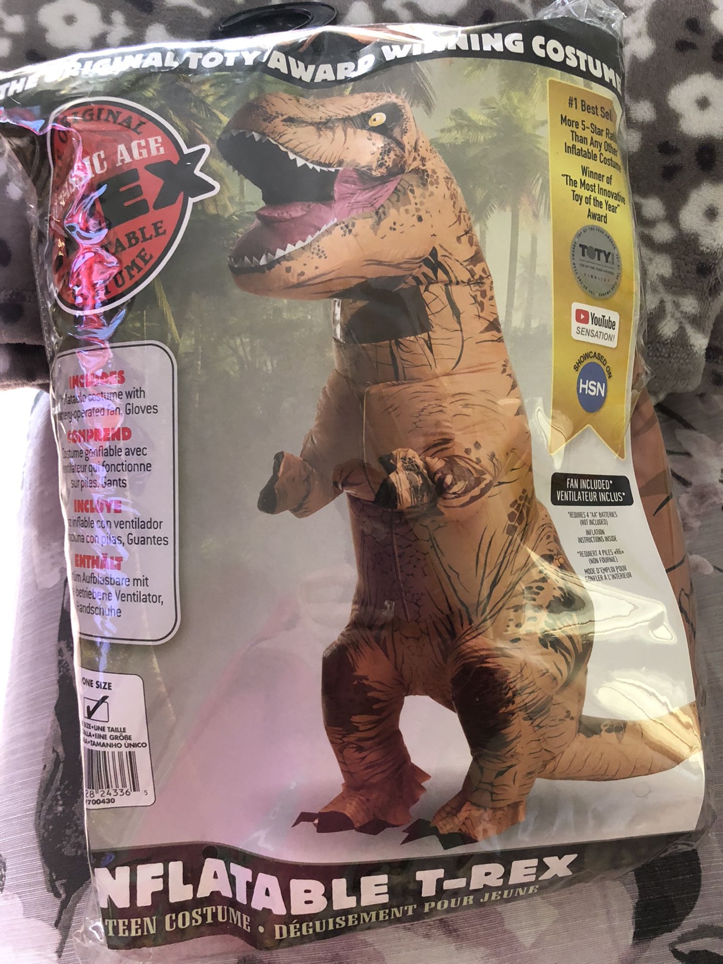 Teen Size Dinosaur Blow Up Costume