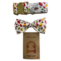 MR. CHUBBYFACE Large Dog Collar with Bow Cute (Size XL)