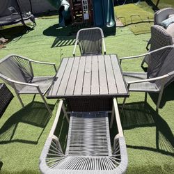 Outdoor Patio Set with Table and Chairs